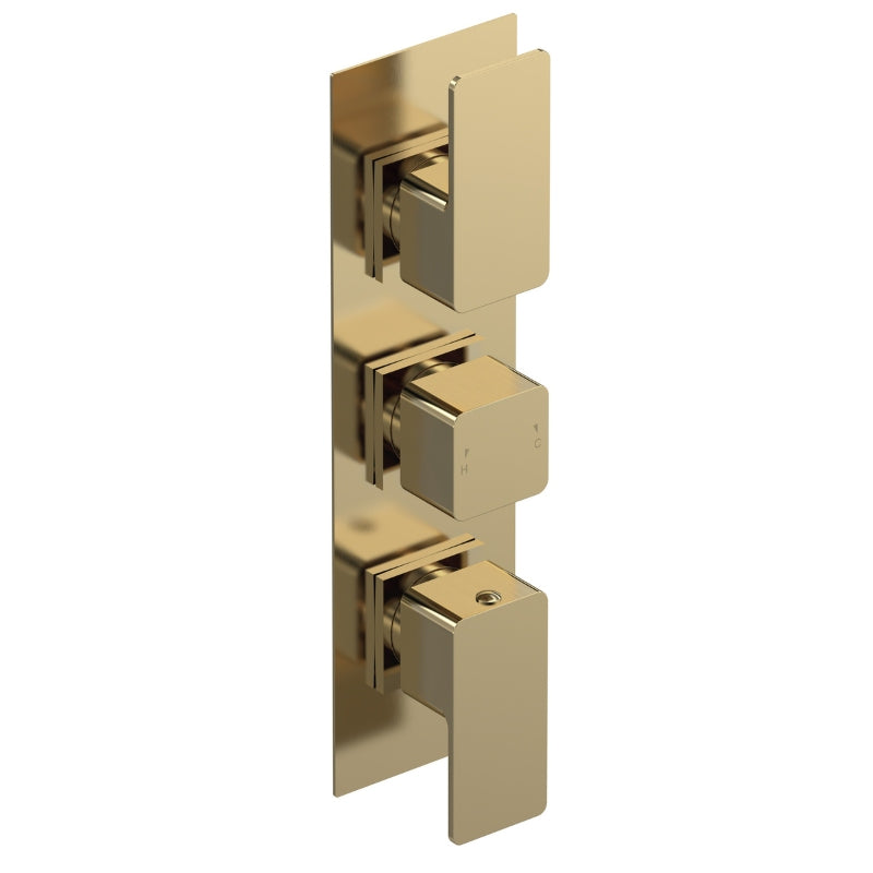 Nuie Windon Triple Thermostatic Shower Valve (1 size, 4 colours) - Brand New Bathrooms