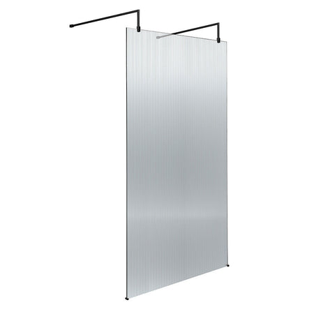 Nuie Fluted Wetroom Scren with Arms & Feet (3 sizes, 3 colours) - Brandnew Bathroom