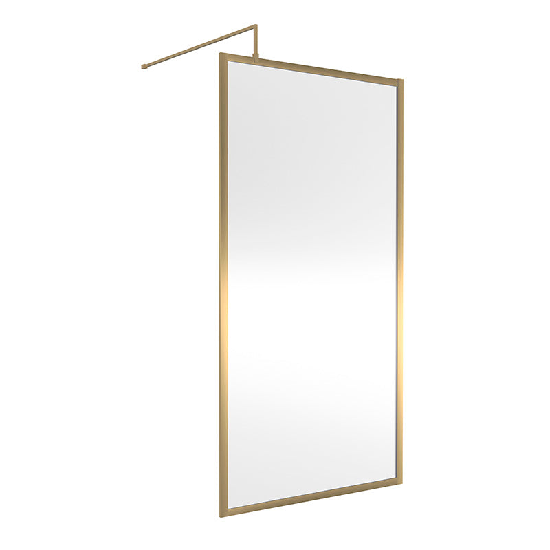 Nuie Full Outer Frame Wetroom 8mm Toughened Safety Glass Screen (8 sizes, 2 colours) -Brandnew Bathroom
