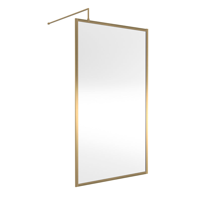 Nuie Full Outer Frame Wetroom 8mm Toughened Safety Glass Screen (8 sizes, 2 colours) -Brandnew Bathroom