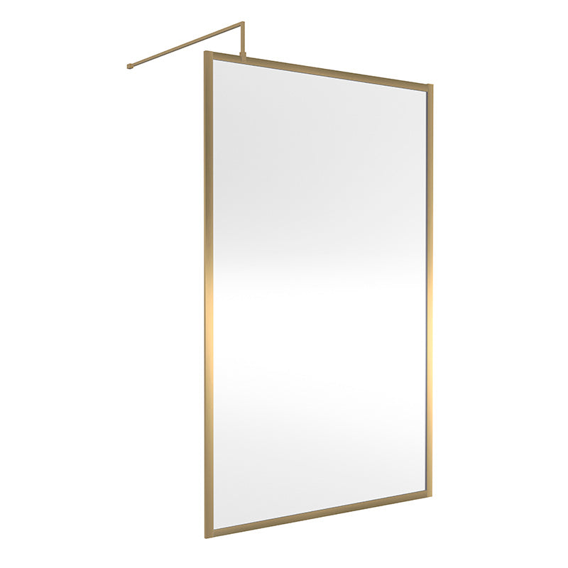 Nuie Full Outer Frame Wetroom 8mm Toughened Safety Glass Screen (8 sizes, 2 colours) -Brandnew Bathroom