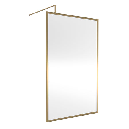 Nuie Full Outer Frame Wetroom 8mm Toughened Safety Glass Screen (8 sizes, 2 colours) -Brandnew Bathroom