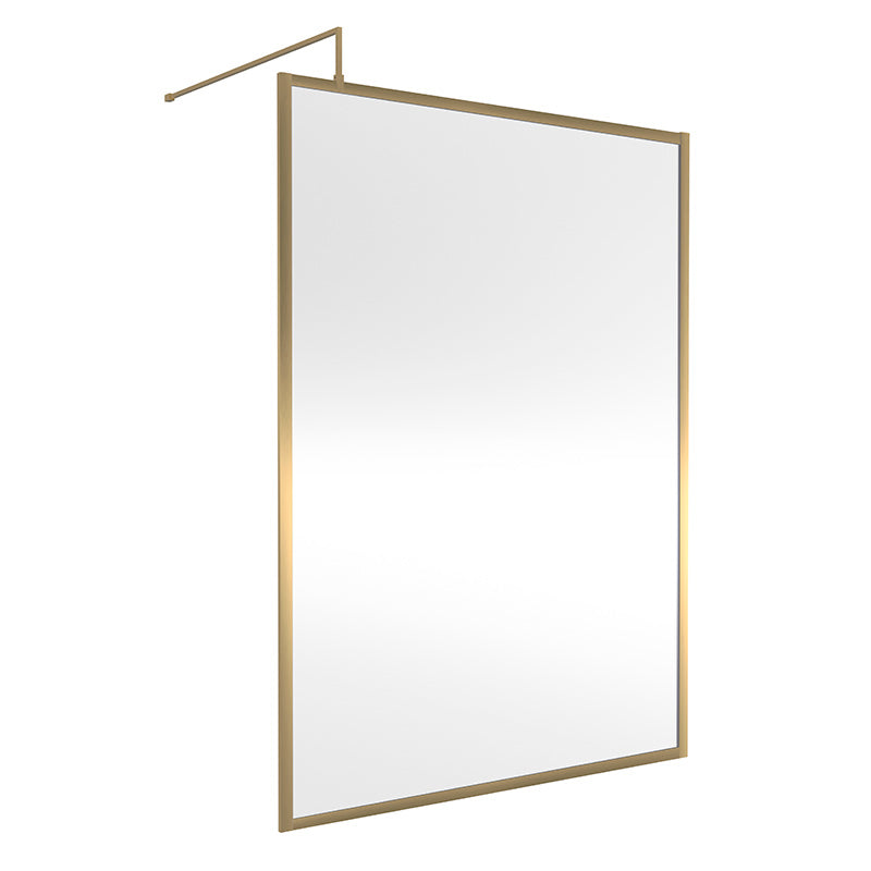 Nuie Full Outer Frame Wetroom 8mm Toughened Safety Glass Screen (8 sizes, 2 colours) -Brandnew Bathroom