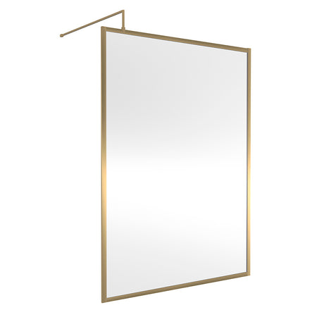 Nuie Full Outer Frame Wetroom 8mm Toughened Safety Glass Screen (8 sizes, 2 colours) -Brandnew Bathroom