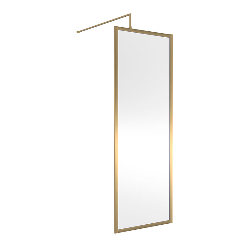 Nuie Full Outer Frame Wetroom 8mm Toughened Safety Glass Screen (8 sizes, 2 colours) -Brandnew Bathroom