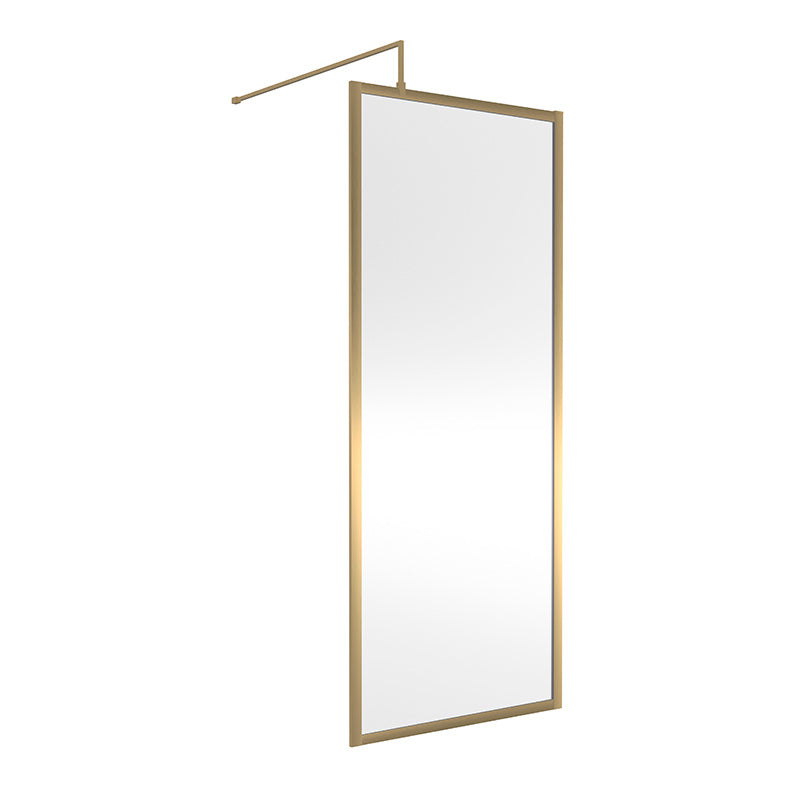 Nuie Full Outer Frame Wetroom 8mm Toughened Safety Glass Screen (8 sizes, 2 colours) -Brandnew Bathroom
