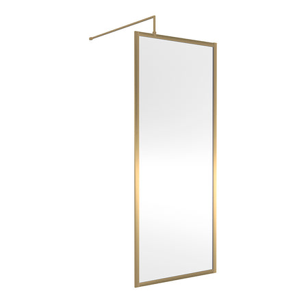 Nuie Full Outer Frame Wetroom 8mm Toughened Safety Glass Screen (8 sizes, 2 colours) -Brandnew Bathroom