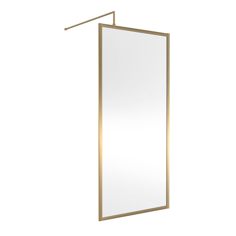 Nuie Full Outer Frame Wetroom 8mm Toughened Safety Glass Screen (8 sizes, 2 colours) -Brandnew Bathroom