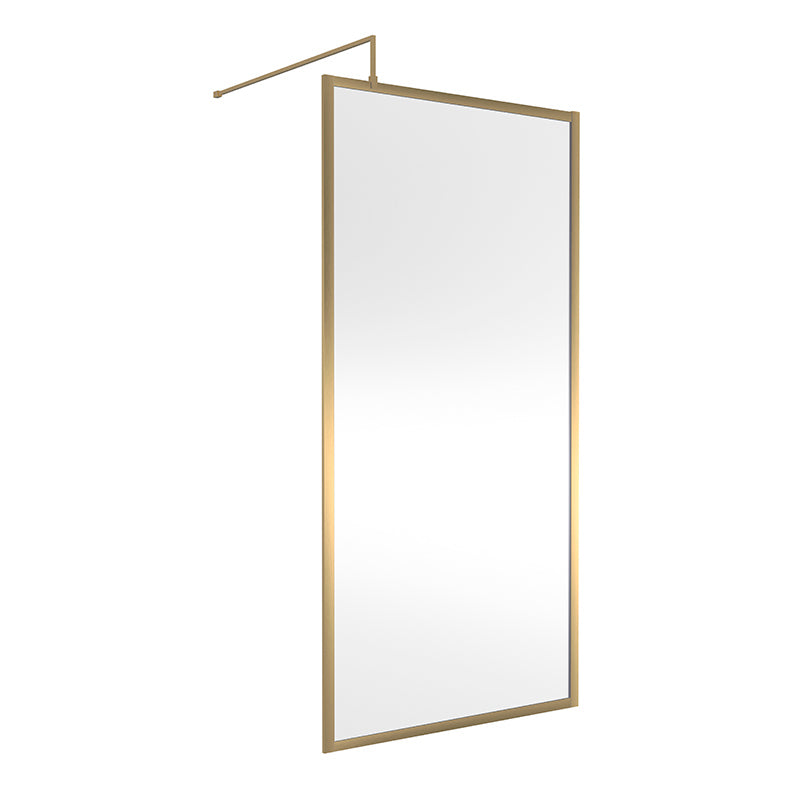 Nuie Full Outer Frame Wetroom Screen (7 sizes, 2 colours) - Brandnew Bathroom