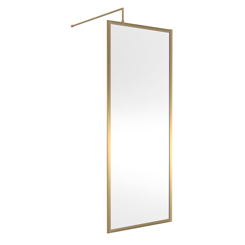 Nuie Full Outer Frame Wetroom Screen (7 sizes, 2 colours) - Brandnew Bathroom