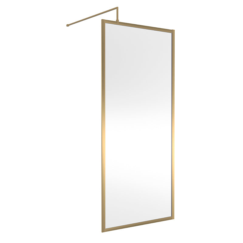 Nuie Full Outer Frame Wetroom Screen (7 sizes, 2 colours) - Brandnew Bathroom