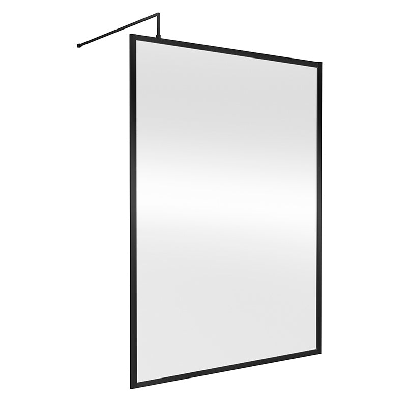Nuie Full Outer Frame Wetroom 8mm Toughened Safety Glass Screen (8 sizes, 2 colours) -Brandnew Bathroom