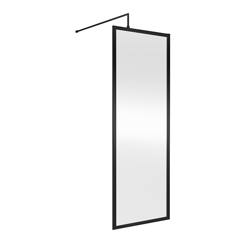 Nuie Full Outer Frame Wetroom 8mm Toughened Safety Glass Screen (8 sizes, 2 colours) -Brandnew Bathroom