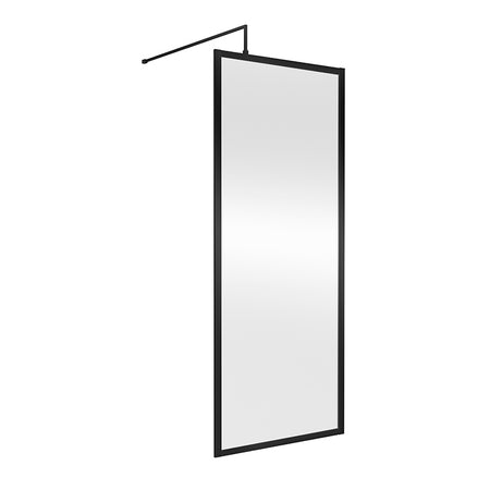 Nuie Full Outer Frame Wetroom 8mm Toughened Safety Glass Screen (8 sizes, 2 colours) -Brandnew Bathroom
