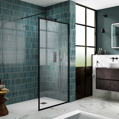 Nuie Full Outer Frame Wetroom Screen (7 sizes, 2 colours) - Brandnew Bathroom