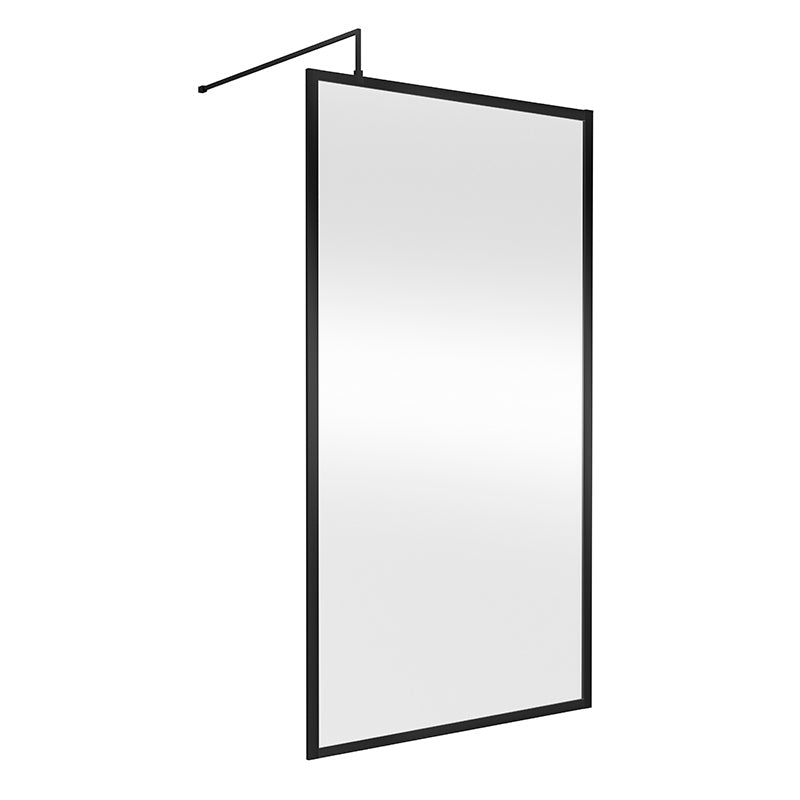 Nuie Full Outer Frame Wetroom Screen (7 sizes, 2 colours) - Brandnew Bathroom