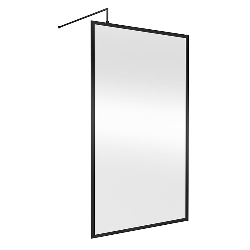 Nuie Full Outer Frame Wetroom Screen (7 sizes, 2 colours) - Brandnew Bathroom