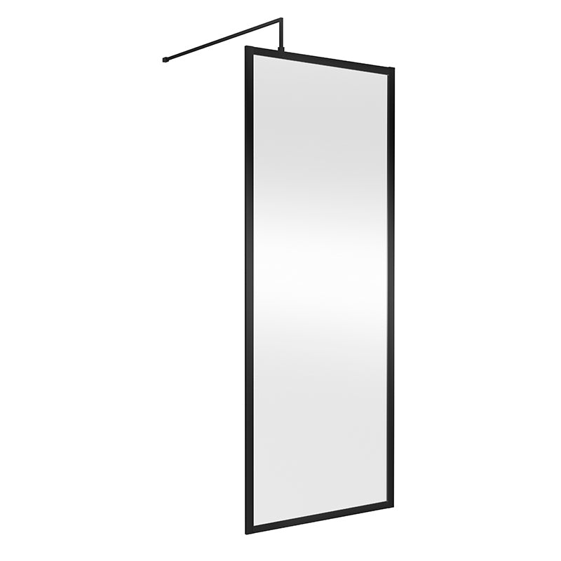 Nuie Full Outer Frame Wetroom Screen (7 sizes, 2 colours) - Brandnew Bathroom