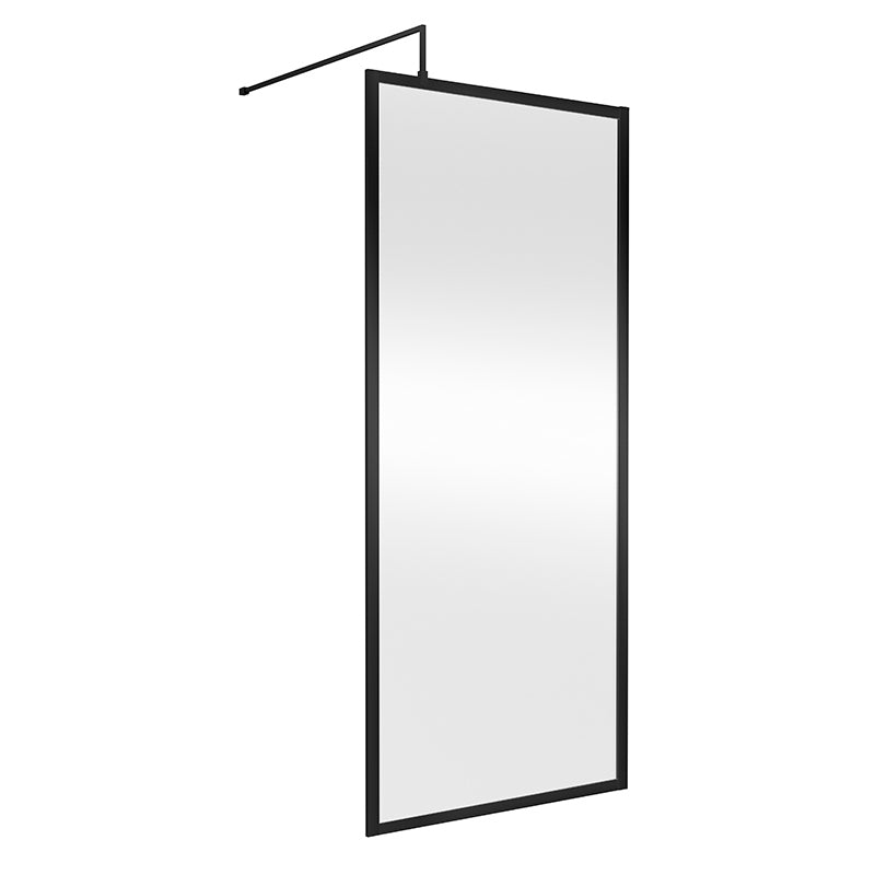 Nuie Full Outer Frame Wetroom Screen (7 sizes, 2 colours) - Brandnew Bathroom
