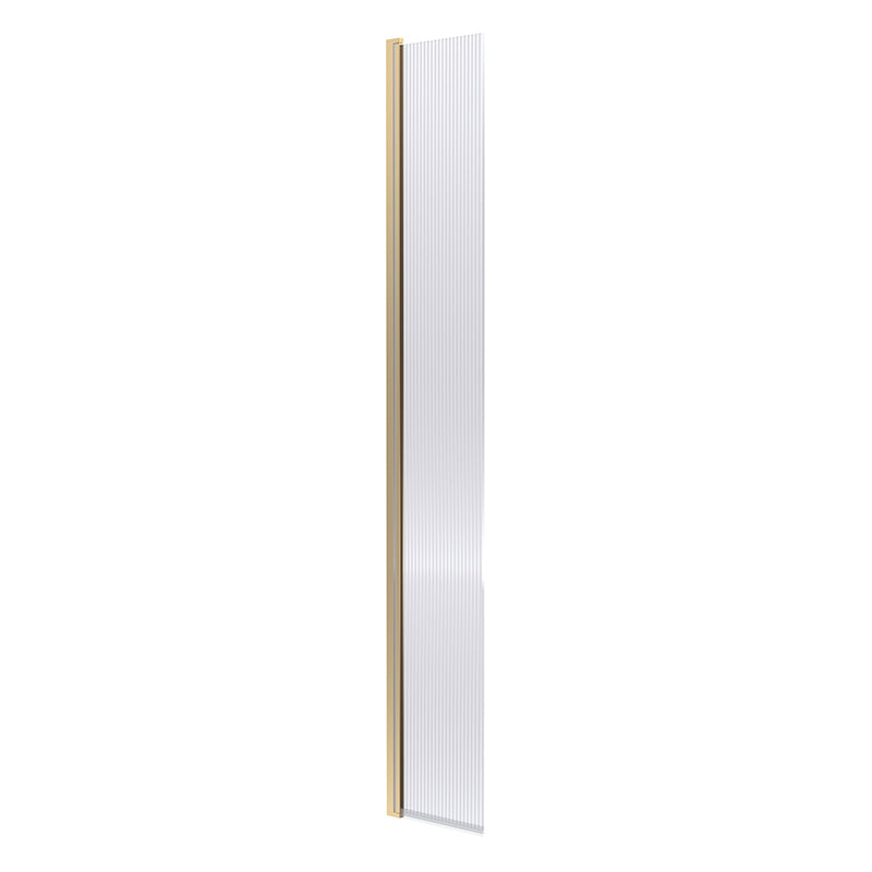 Nuie Fluted Hinged Flipper Screen (3 colours) - Brandnew Bathroom