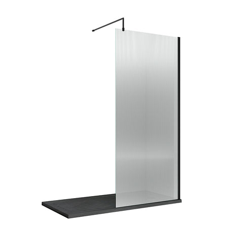 Nuie Fluted Wetroom Screen Inc' Bar (1 size, 3 colours) - Brandnew Bathroom