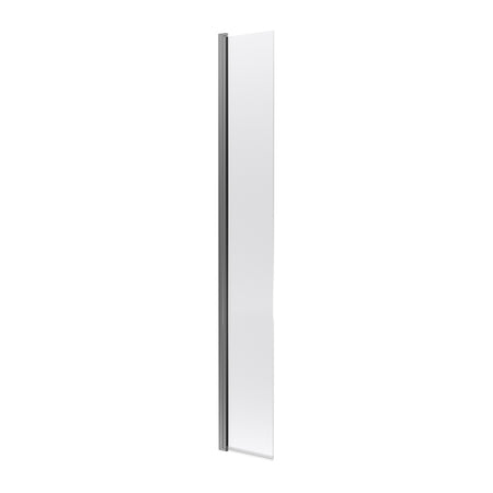 Nuie Hinged Return Screen (1 size, Brushed Pewter) - Brandnew Bathroom