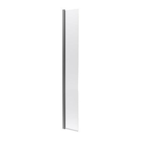 Nuie Hinged Return Screen (1 size, Brushed Pewter) - Brandnew Bathroom