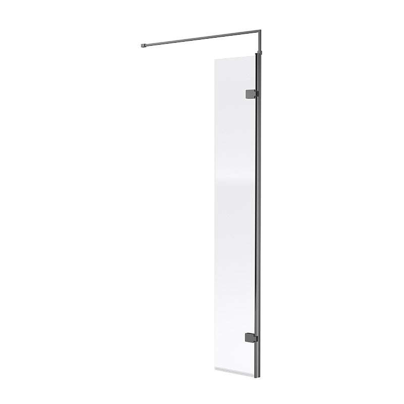 Nuie Wetroom Swing Screen (1 size, Brushed Pewter) - Brandnew Bathroom