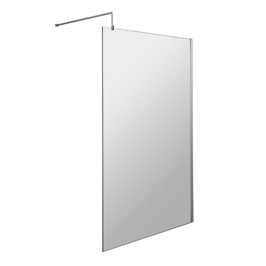 Nuie Wetroom Screen & Support Bar (7 sizes, Polished Chrome) - Brandnew Bathroom