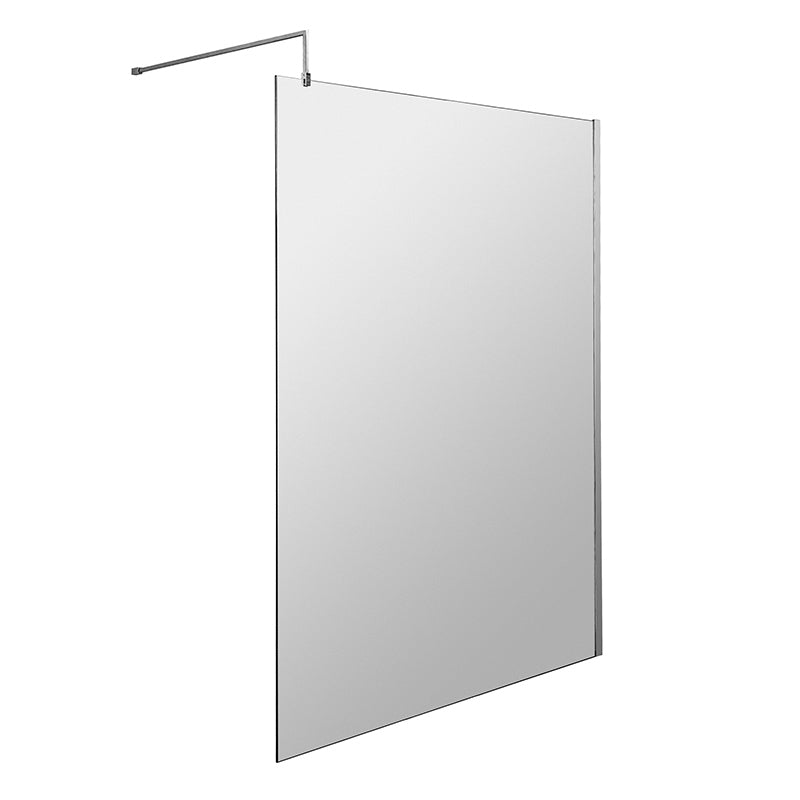 Nuie Wetroom Screen & Support Bar (7 sizes, Polished Chrome) - Brandnew Bathroom
