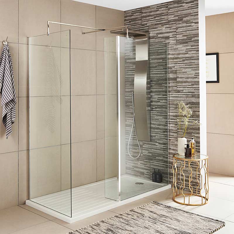 Nuie Wetroom Return Screen (3 colours) - Brandnew Bathroom