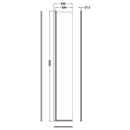 Nuie Hinged Flipper Screen (3 colours) - Brandnew Bathroom