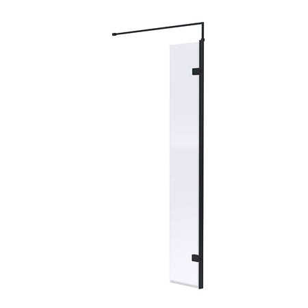Nuie Wetroom Swing Screen (2 sizes, Matt Black) - Brandnew Bathroom