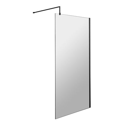 Nuie Wetroom Screen With Brass Support Bar (7 sizes, 2 colours) - Brandnew Bathroom