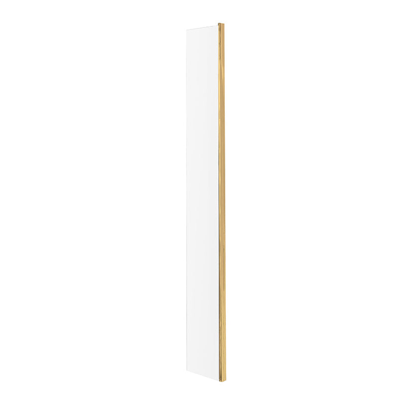 Nuie Wetroom Return Screen (1 size, Brushed Brass) - Brandnew Bathroom