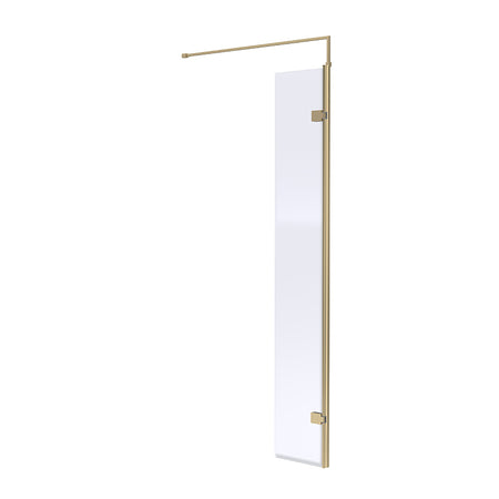 Nuie Wetroom Swing Screen (2 sizes, Brushed Brass) - Brandnew Bathroom