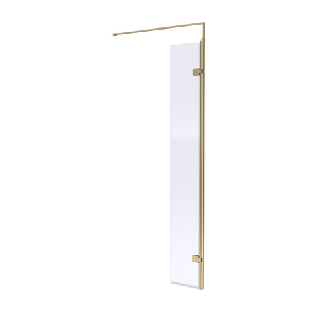 Nuie Wetroom Swing Screen (2 sizes, Brushed Brass) - Brandnew Bathroom