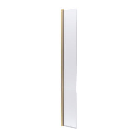 Nuie Wetroom Swing Screen (2 sizes, Brushed Brass) - Brandnew Bathroom