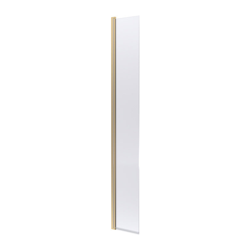 Nuie Wetroom Swing Screen (2 sizes, Brushed Brass) - Brandnew Bathroom