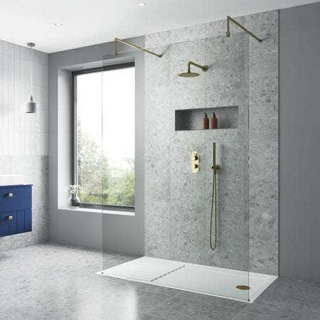 Nuie Arvan Twin Thermostatic Shower Valve With Diverter (1 size, 4 colours) - Brand New Bathrooms