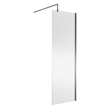 Nuie Wetroom Screen (8 sizes, Brushed Pewter) - Brandnew Bathroom