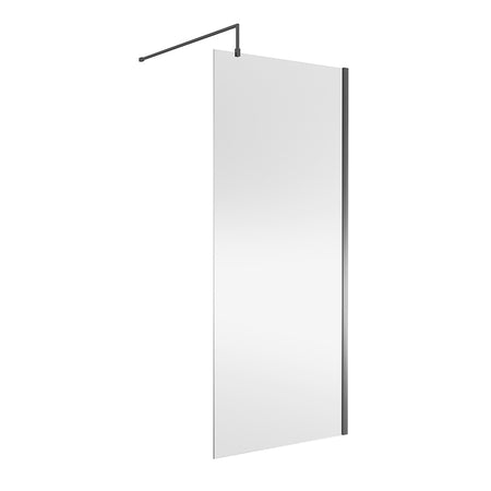 Nuie Wetroom Screen (8 sizes, Brushed Pewter) - Brandnew Bathroom