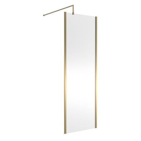 Nuie Outer Framed Wetroom Screen with Support Bar (8 sizes, 2 colours) - Brandnew Bathroom