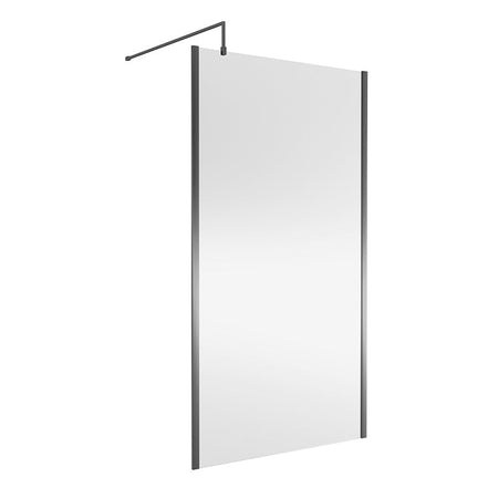 Nuie Wetroom Screen Outer Frame (8 sizes, Brushed Pewter) - Brand New Bathrooms