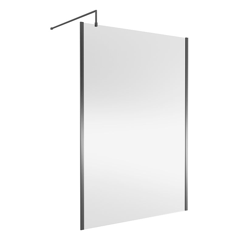 Nuie Wetroom Screen Outer Frame (8 sizes, Brushed Pewter) - Brand New Bathrooms