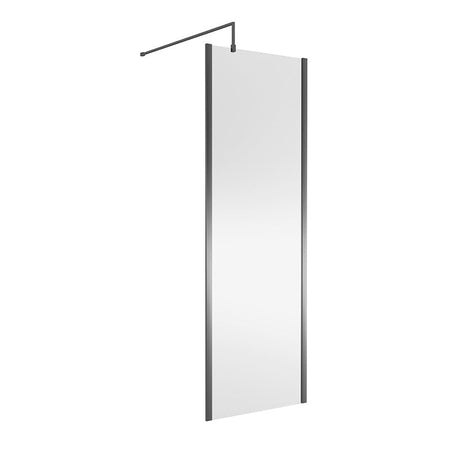 Nuie Wetroom Screen Outer Frame (8 sizes, Brushed Pewter) - Brand New Bathrooms