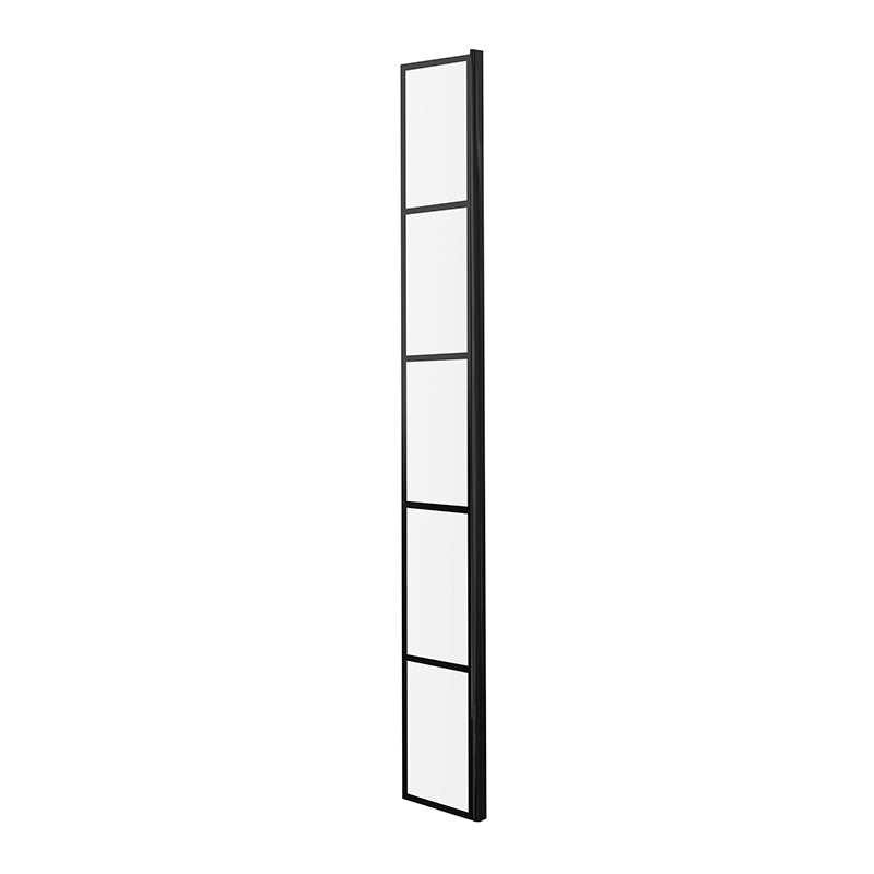 Nuie Wetroom Return Screen (Matt Black) - Brandnew Bathroom