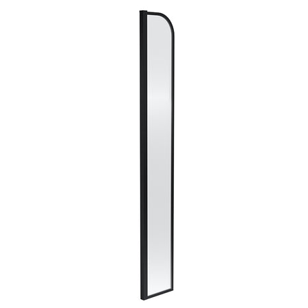 Nuie Arched Wetroom Return Screen (Matt Black) - Brandnew Bathroom