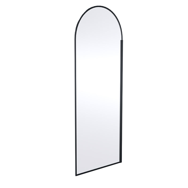 Nuie Arched Wetroom Screen 8mm Glass (2 sizes, Matt Black) - Brandnew Bathroom