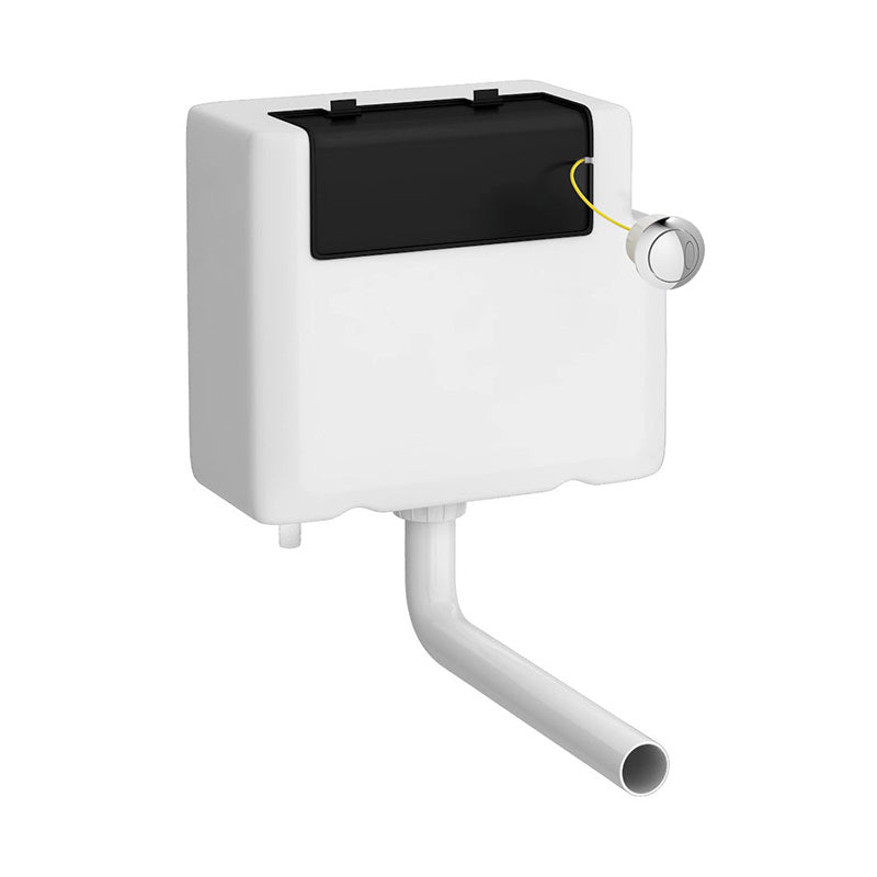 Nuie Dual Flush Concealed Toilet Cistern Bottom Outlet (1 size, White) - Brand New Bathrooms